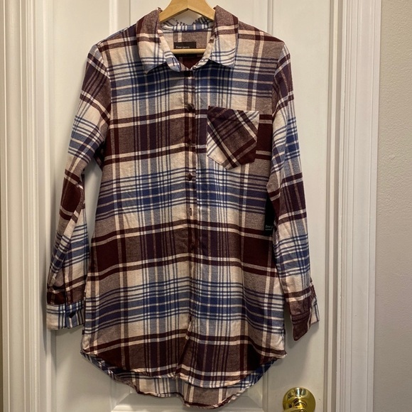 Free Press flannel sleep Shirt size S - Picture 4 of 7